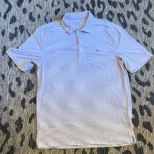 Vineyard Vines Blue Red and White Polo Shirt